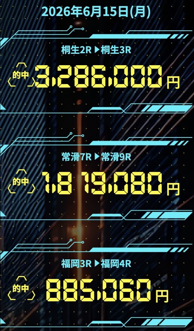ボートフューチャーの的中実績の画像