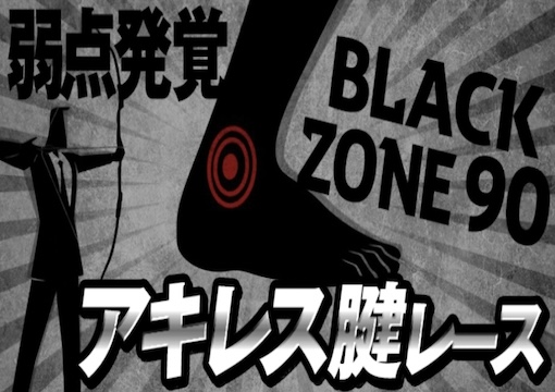 競艇サンダーバード アキレス腱BLACK ZONE90