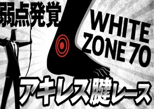 競艇サンダーバード アキレス腱WHITE ZONE70